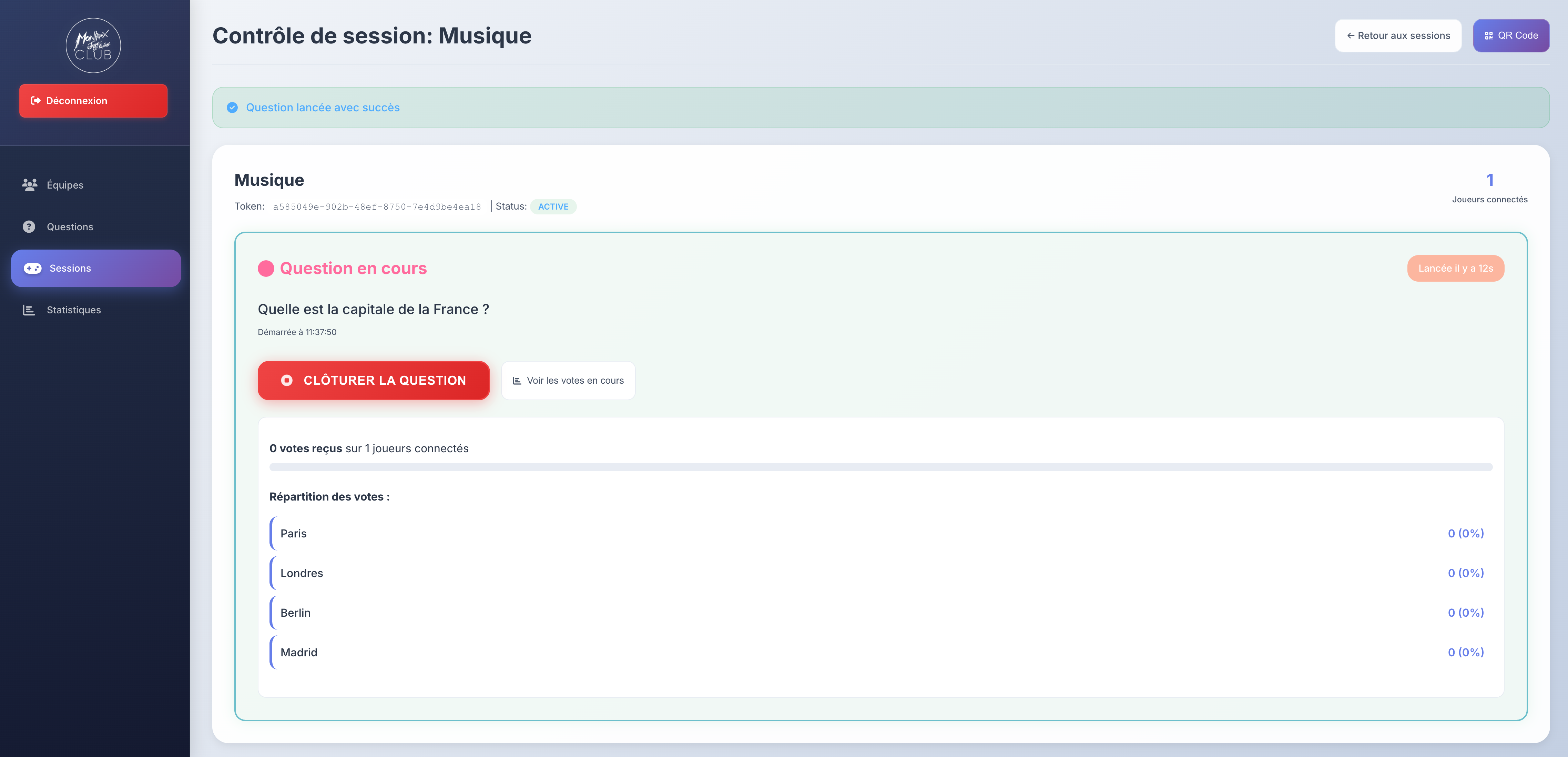 Interface Administrateur - Tableau de bord complet